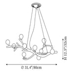 Boho Tree Branch Modern Chandelier - kimoylights