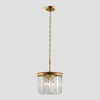 1920s Olion Crystal Round Pendant
