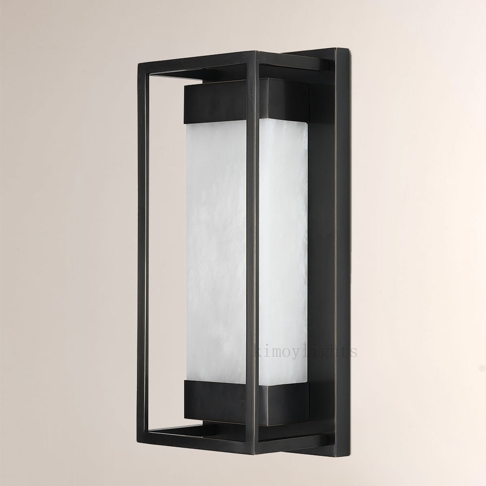 Bravura Alabaster Wall Sconce 15.7H