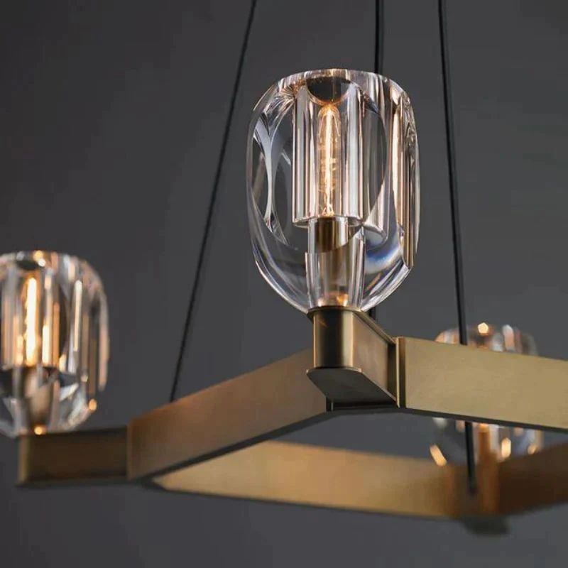 Bifron Contemporary 4-Lights Dining Square Chandelier