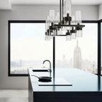 Bria Art Rectangle Chandelier - kimoylights