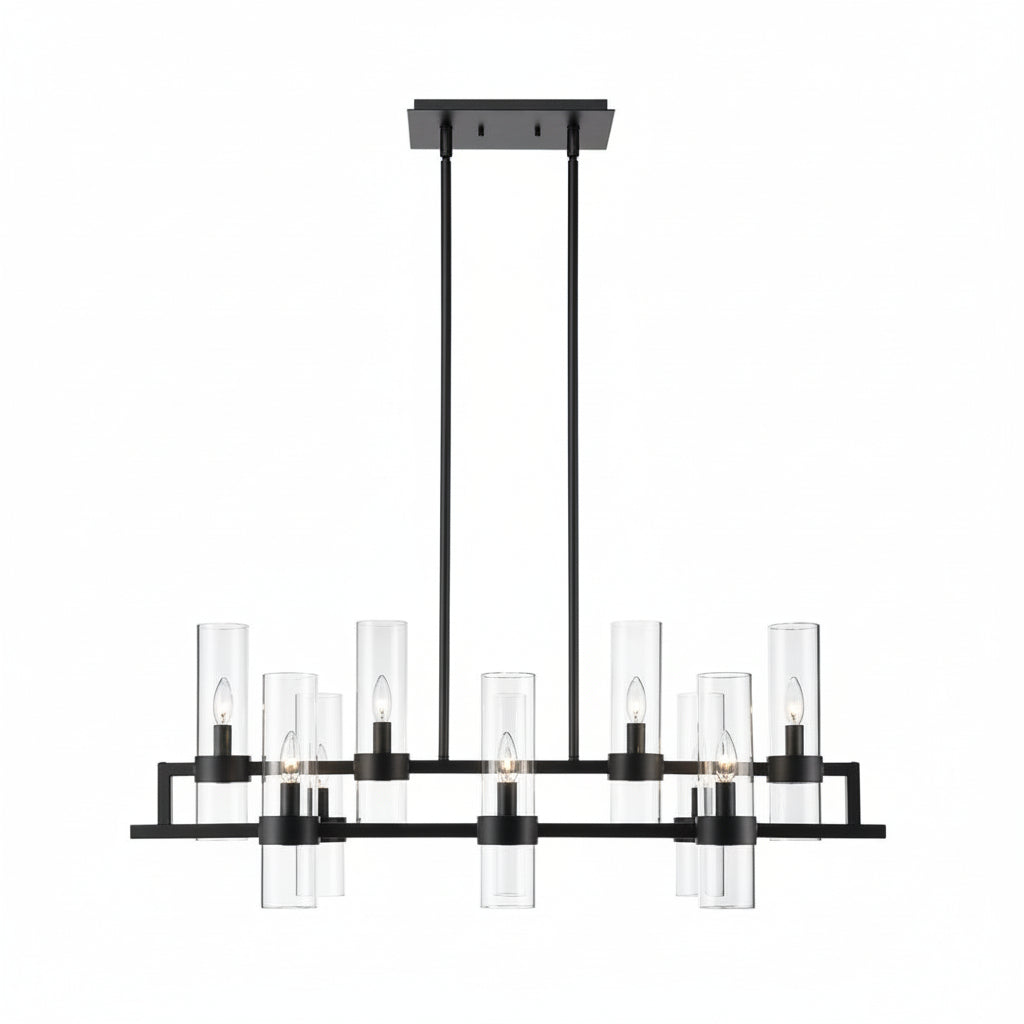 Bria Art Rectangle Chandelier - kimoylights