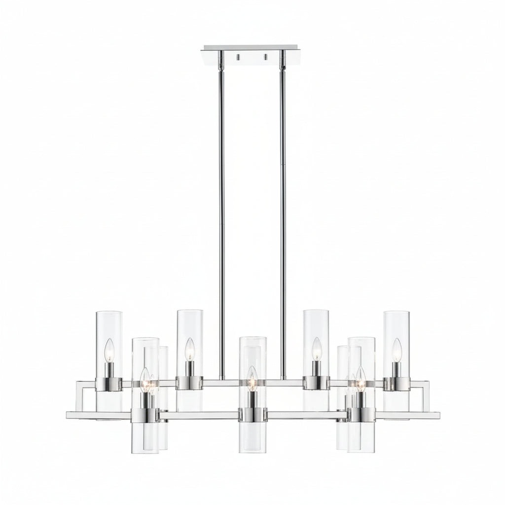 Bria Art Rectangle Chandelier - kimoylights