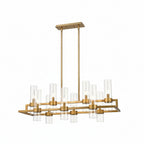 Bria Art Rectangle Chandelier - kimoylights