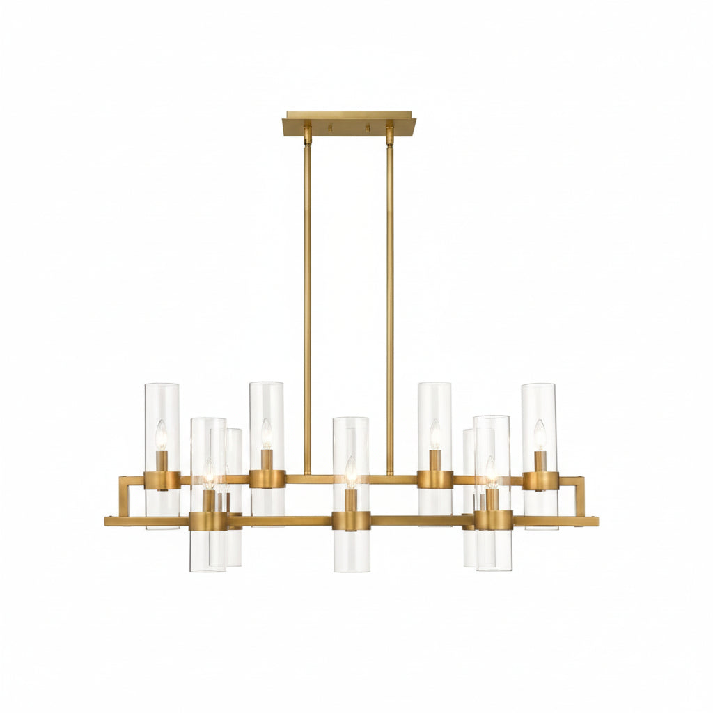 Bria Art Rectangle Chandelier - kimoylights