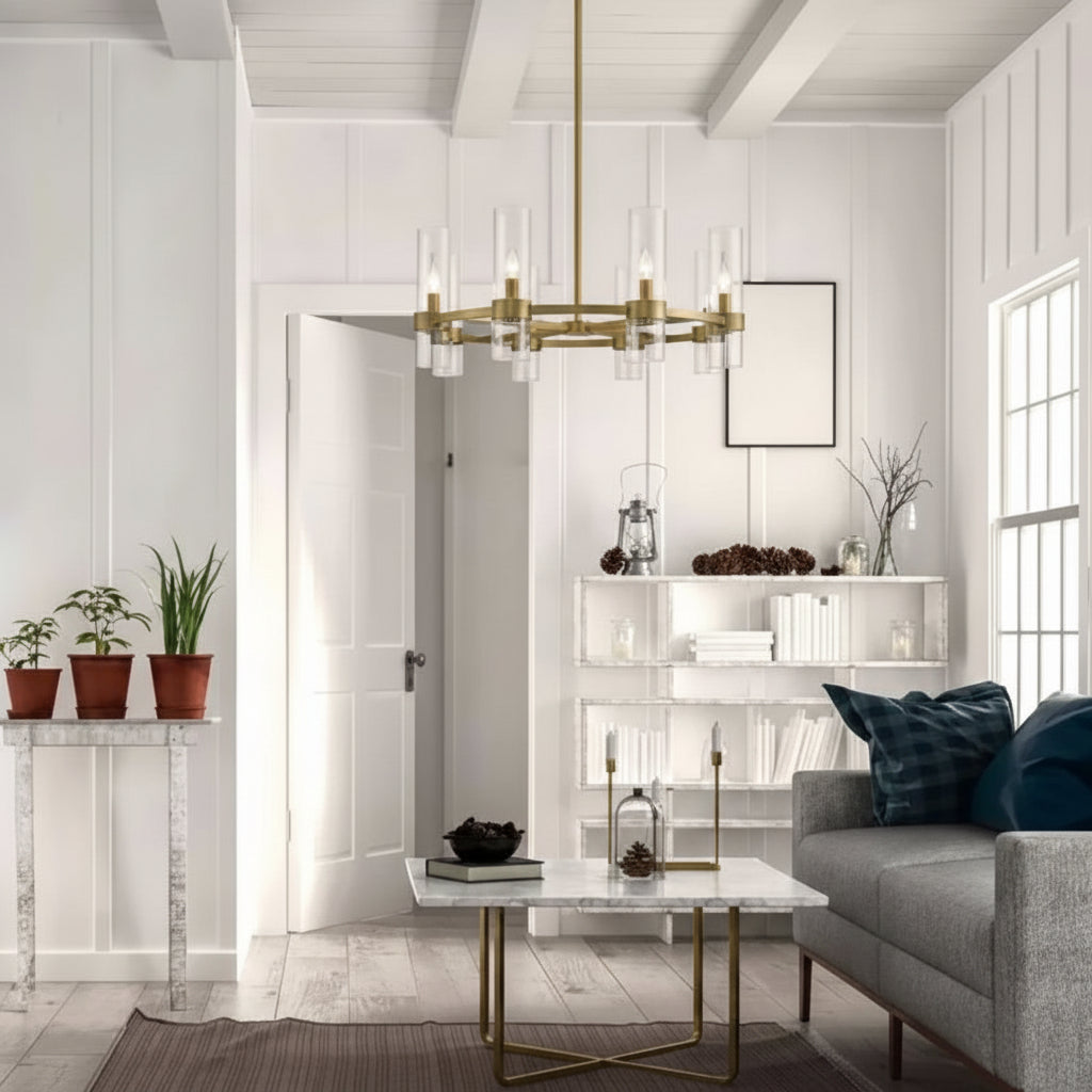 Bria Art Round Chandelier- kimoylights