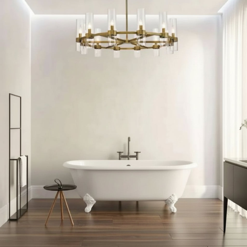 Bria Art Round Chandelier - kimoylights