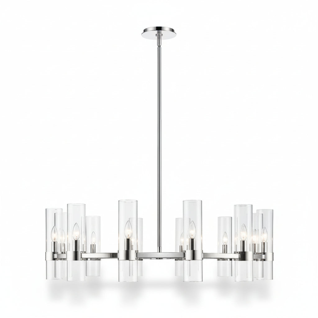 Bria Art Round Chandelier -kimoylights