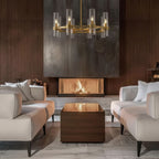 Bria Art Round Chandelier - kimoylights