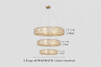 Brilliant Round Crystal Multi-Ring Chandelier -kimoylights