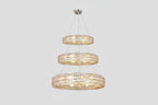 Brilliant Round Crystal Multi-Ring Chandelier -kimoylights