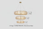 Brilliant Round Crystal Multi-Ring Chandelier -kimoylights
