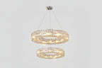 Brilliant Round Crystal Multi-Ring Chandelier -kimoylights