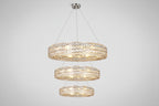 Brilliant Round Crystal Multi-Ring Chandelier -kimoylights