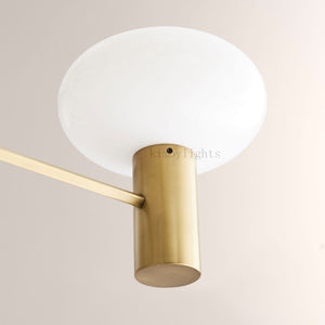 Broad Two-Layer Round Chandelier