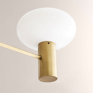Broad Two-Layer Round Chandelier