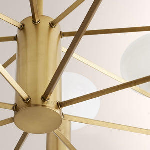 Broad Two-Layer Round Chandelier