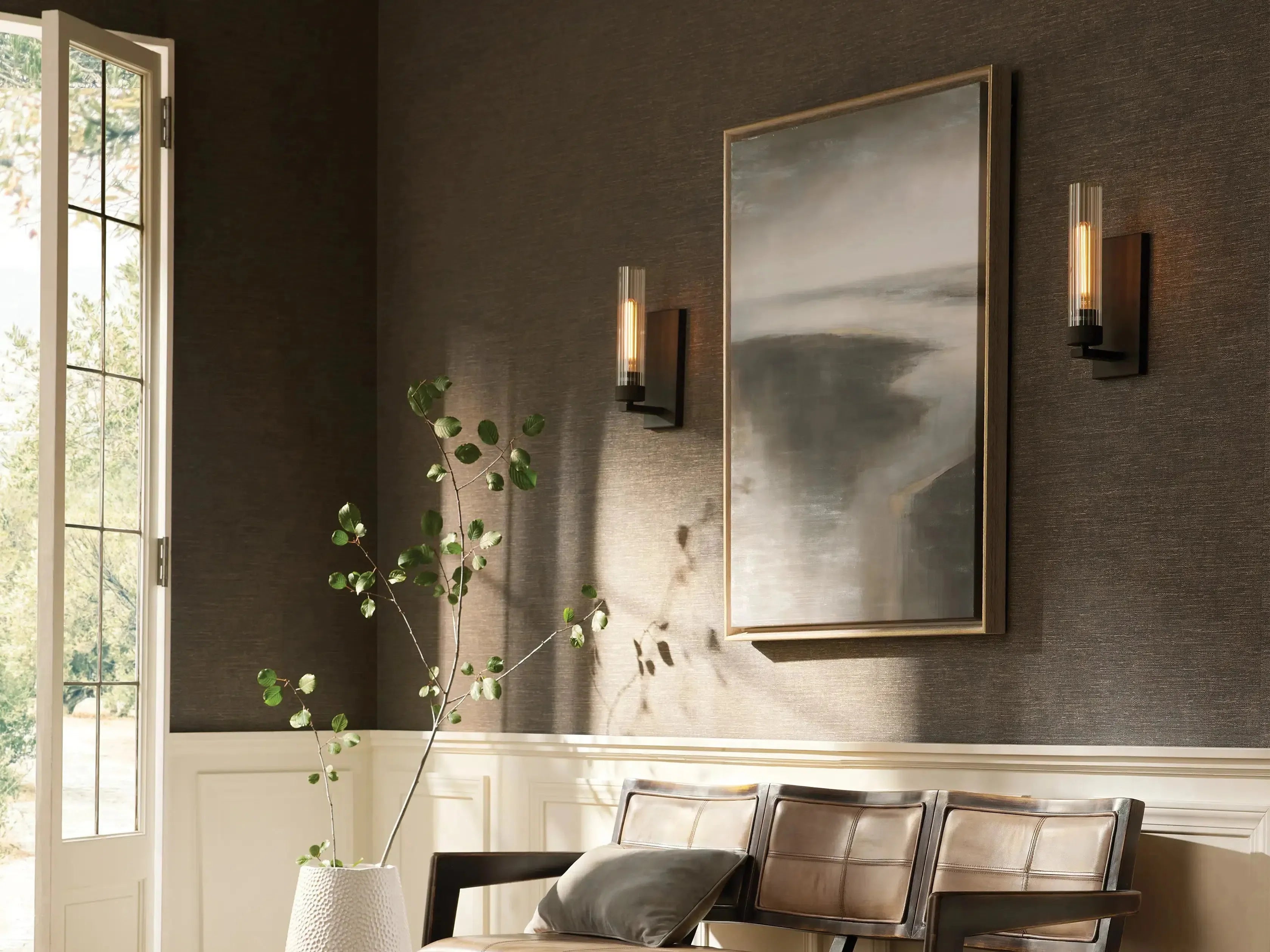 Andreas Glass Wall Sconce
