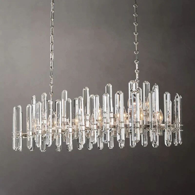 Brous Prism Linear Chandelier 54"