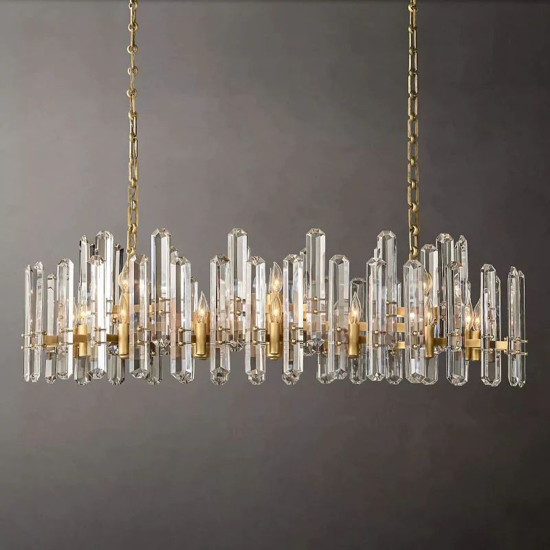 Brous Prism Linear Chandelier 54"