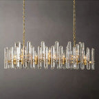 Brous Prism Linear Chandelier 54"