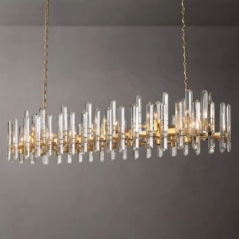 Brous Prism Linear Chandelier 72"