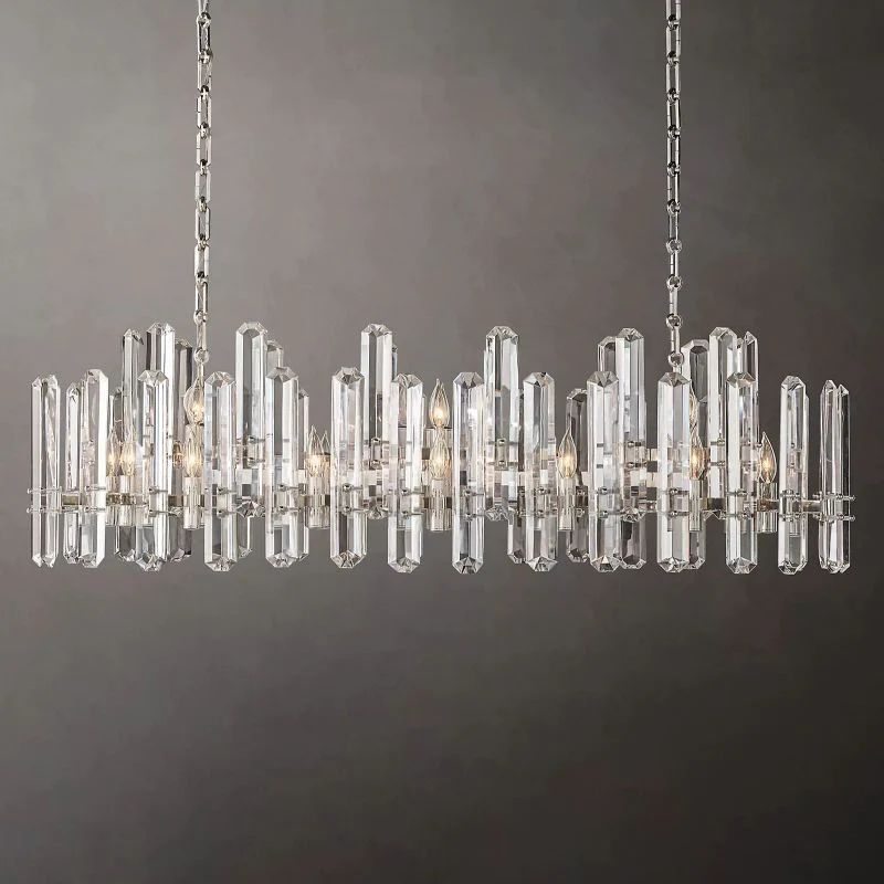 Brous Prism Linear Chandelier 54"