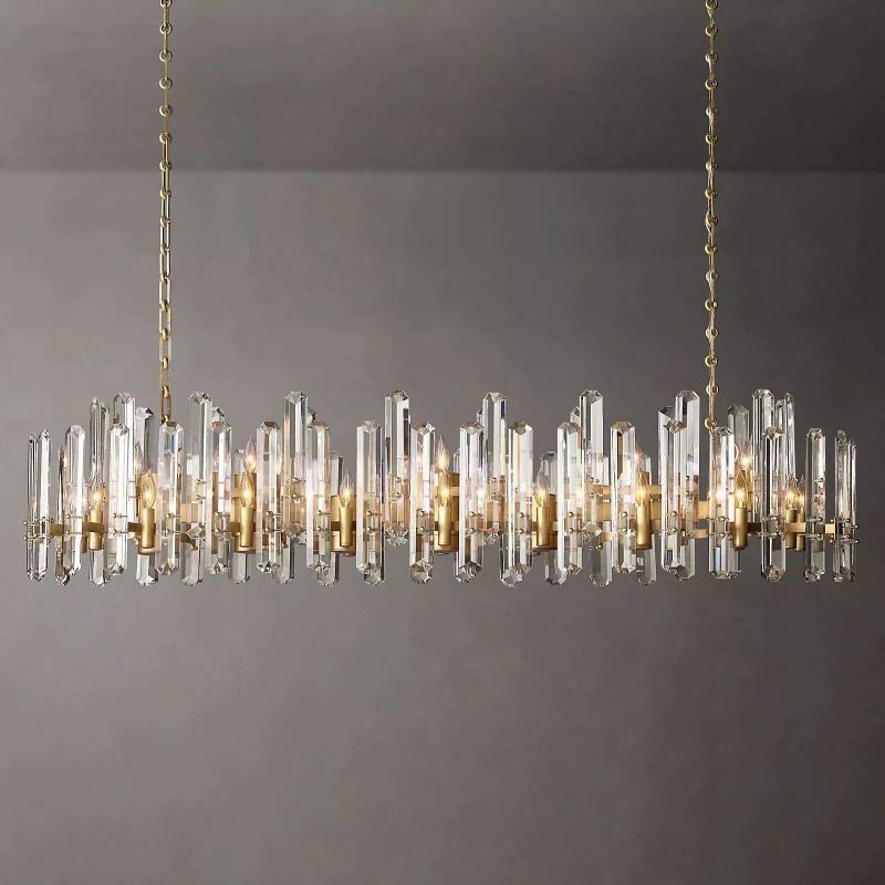 Brous Prism Linear Chandelier 72"