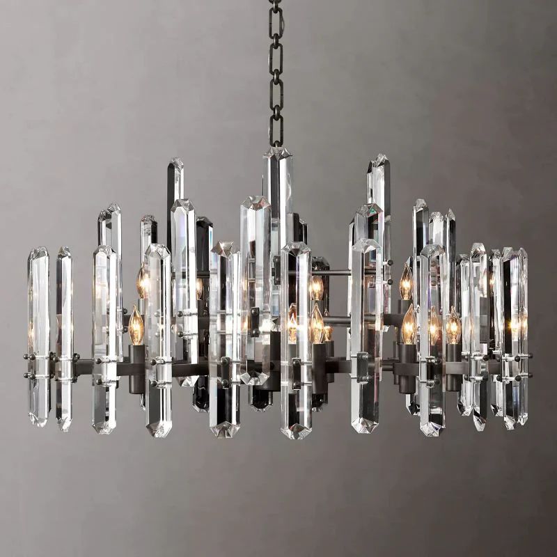 Brous Prism Round Chandelier 36"