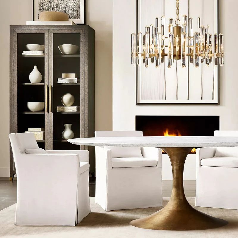 Brous Prism Round Chandelier 24"