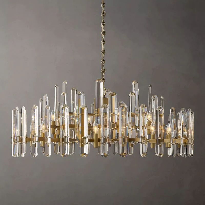 Brous Prism Round Chandelier 48"