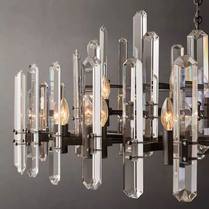 Brous Prism Round Chandelier 48"