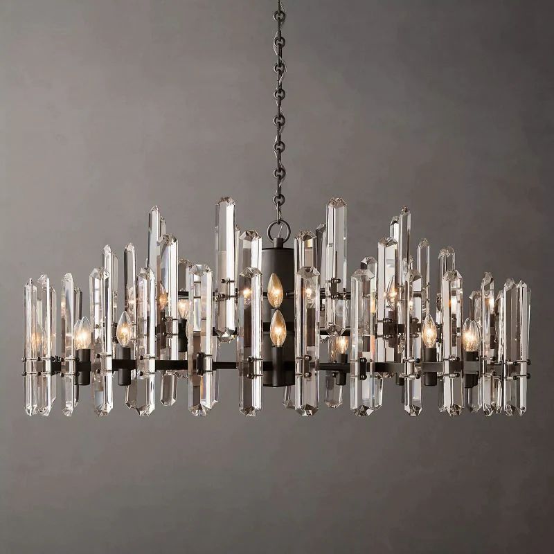 Brous Prism Round Chandelier 48"