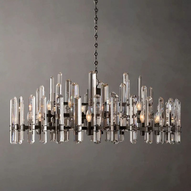 Brous Prism Round Chandelier 48"