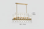 Browning Prism 28-Light Square Chandelier -kimoylights
