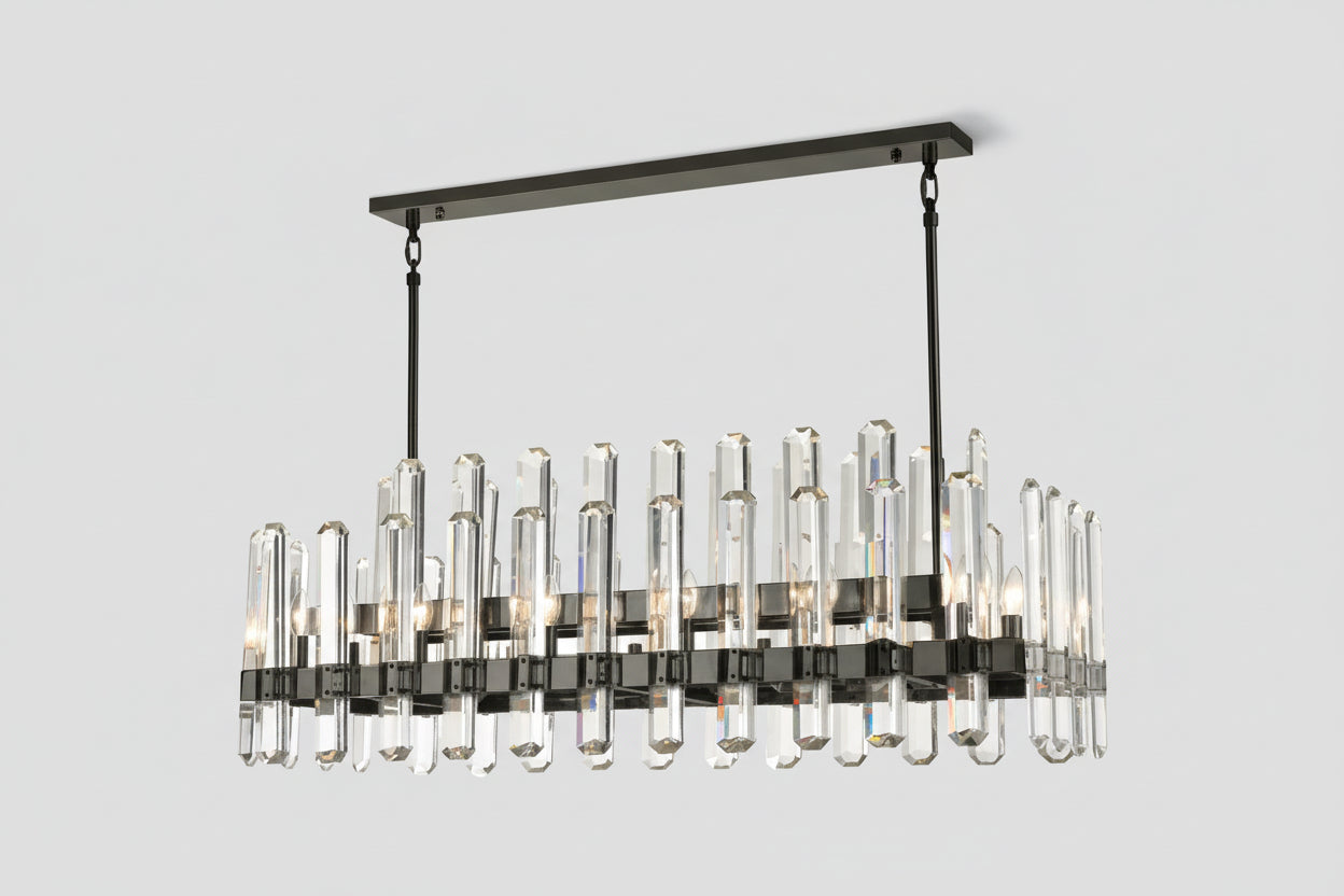 Browning Prism 28-Light Square Chandelier -kimoylights