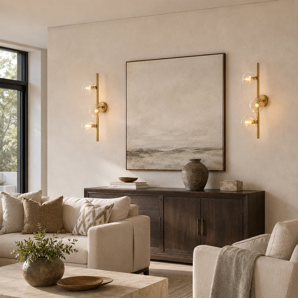 Bubora Clear Glass Cascade Sconce