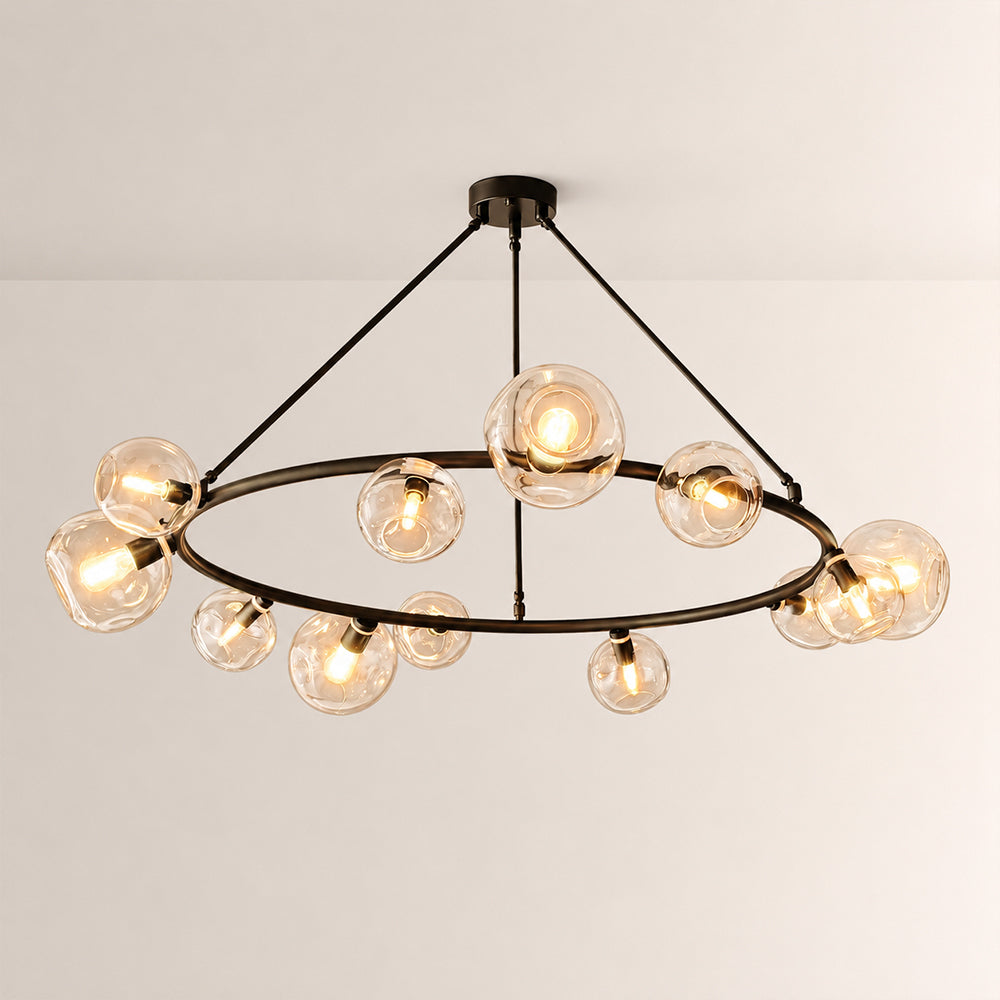 Bubora Clear Glass Round Chandelier