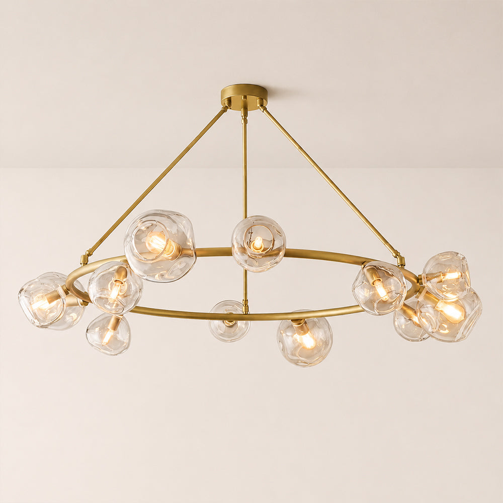 Bubora Clear Glass Round Chandelier
