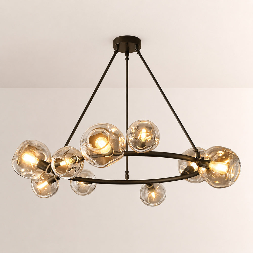 Bubora Clear Glass Round Chandelier