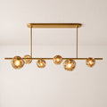 Bubora Smoke Glass Linear Chandelier