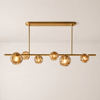 Bubora Smoke Glass Linear Chandelier