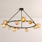 Bubora Smoke Glass Round Chandelier