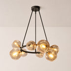 Bubora Smoke Glass Round Chandelier
