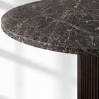Byron Emperador Round Modern Dining Table