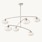 Cabrette Clear Glass Mobile Round Chandelier