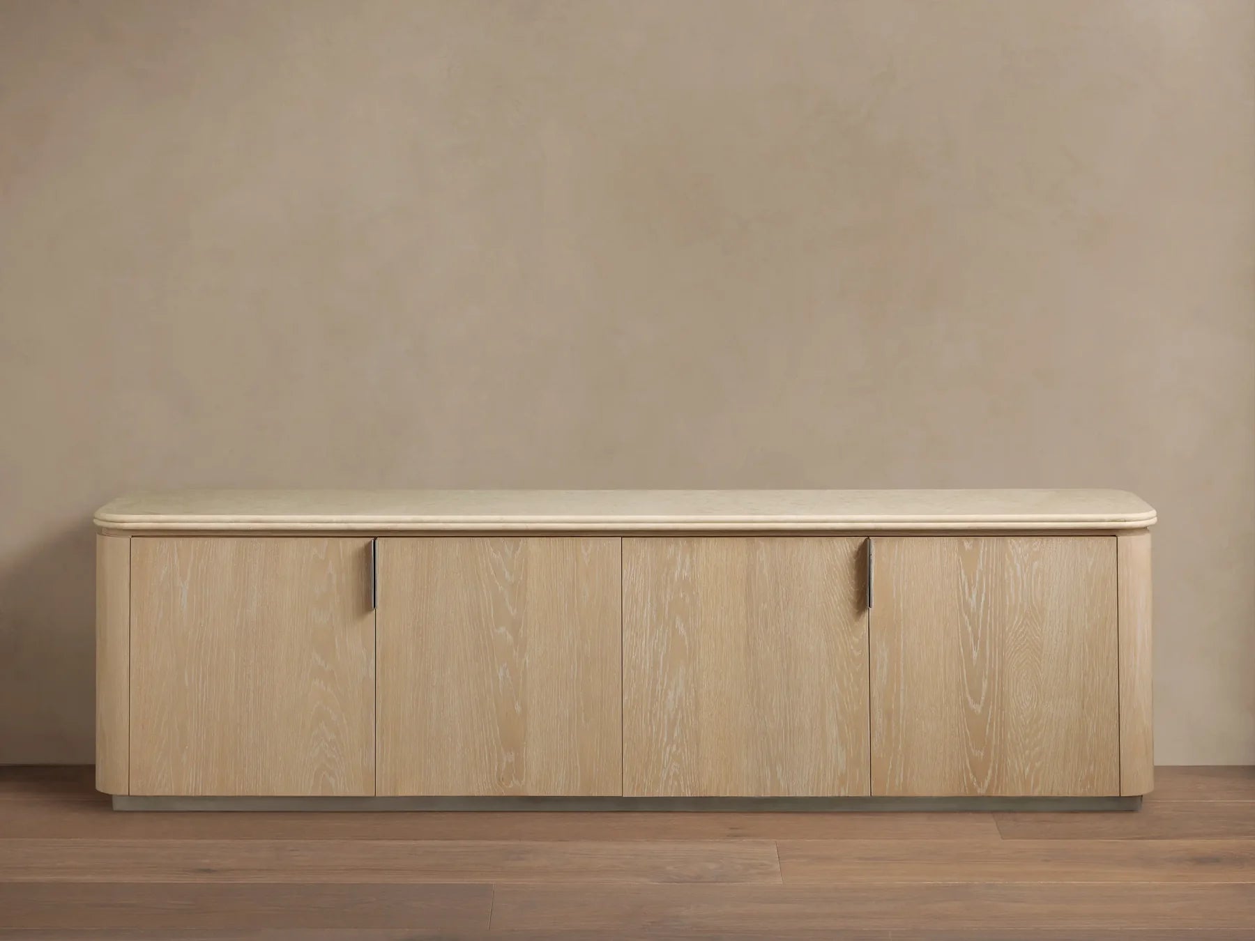 Caden Media Console with Marble Stone Top