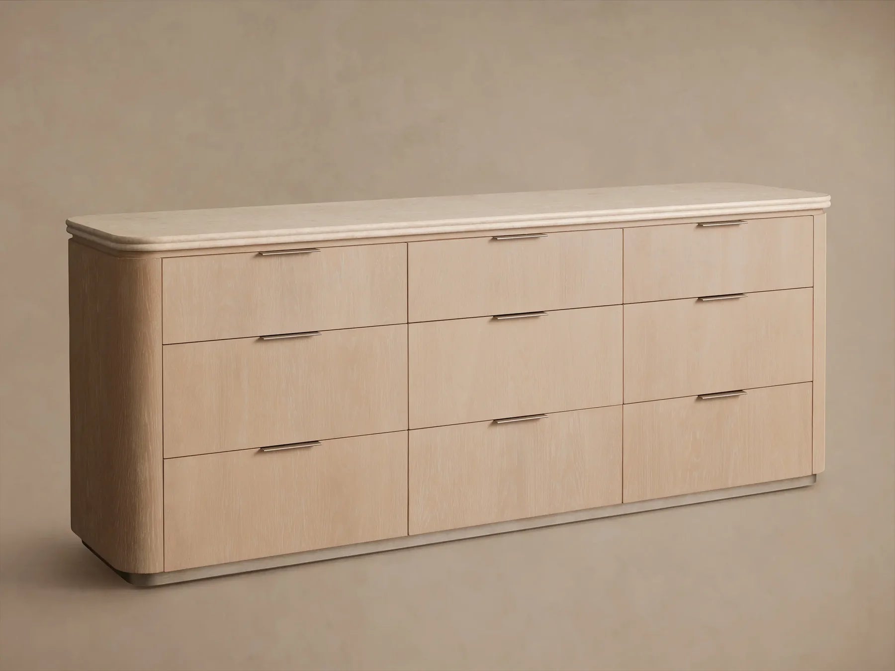 Caden Nine Drawer Dresser with Stone Top