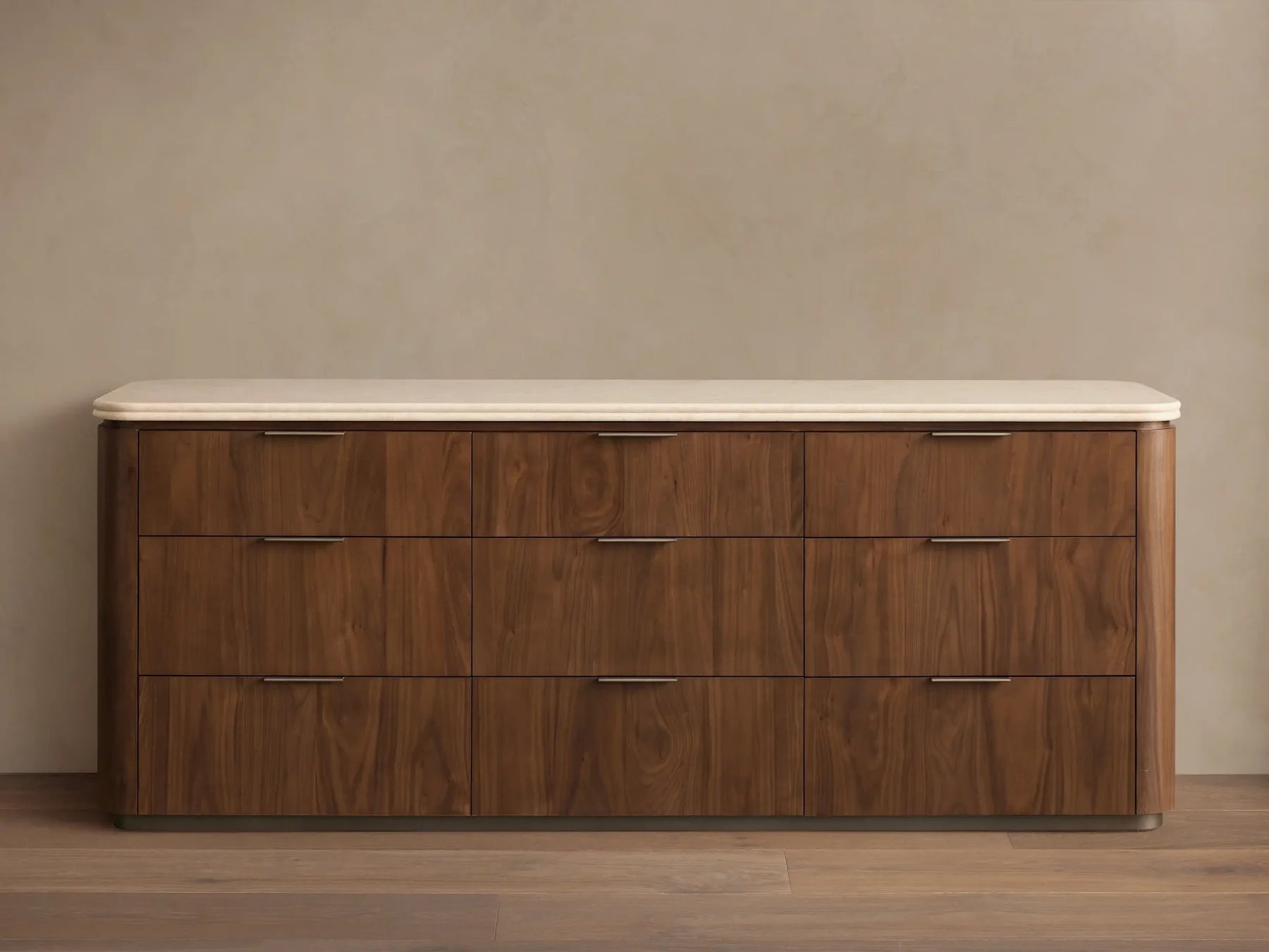 Caden Nine Drawer Dresser with Stone Top