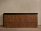 Caden Nine Drawer Dresser with Stone Top